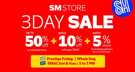 sm sale schedule|3 Day Sale .